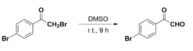 α-bromoketone is oxidized to α-carbonyl aldehyde under the action of DMSO
