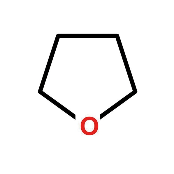 Tetrahydrofuran chemical structural formula