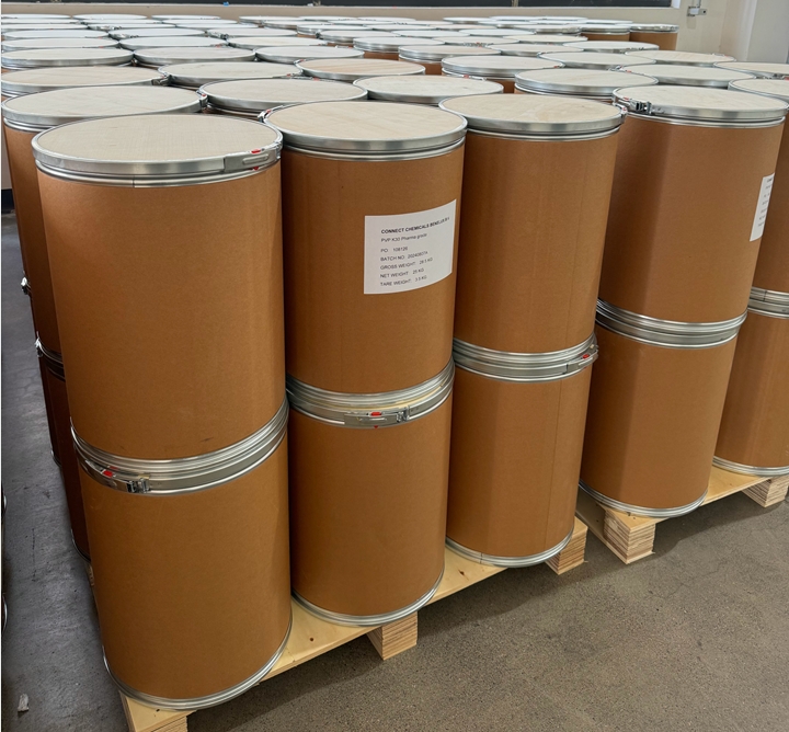 Polyvinylpyrrolidone 25 kg paper drum packing